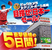 ソフトボール高崎目指せ日本一セール!衝撃価格の5日間