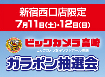 ビックカメラ高崎ガラポン抽選会