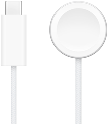 Apple Watch磁気高速充電器の隣に置かれたUSB-C充電器