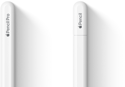 並べて置かれたApple Pencil ProとApple Pencil（USB-C）