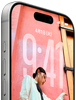 iPhone 17 Pro、前面の外観、iOS 26のロック画面、上部のDynamic Island、アクションボタン、音量調節ボタンが見えている