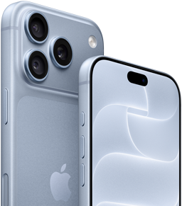 グレイシャーのiPhone 18 Pro、前面と背面の外観。Ceramic Shieldと3つのカメラのシステムが見えている