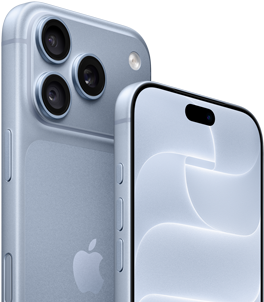 グレイシャーのiPhone 18 Pro、前面と背面の外観。Ceramic Shieldと3つのカメラのシステムが見えている