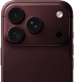 バーガンディのiPhone 18 Pro。可変絞り対応の48MPメインカメラが搭載されている