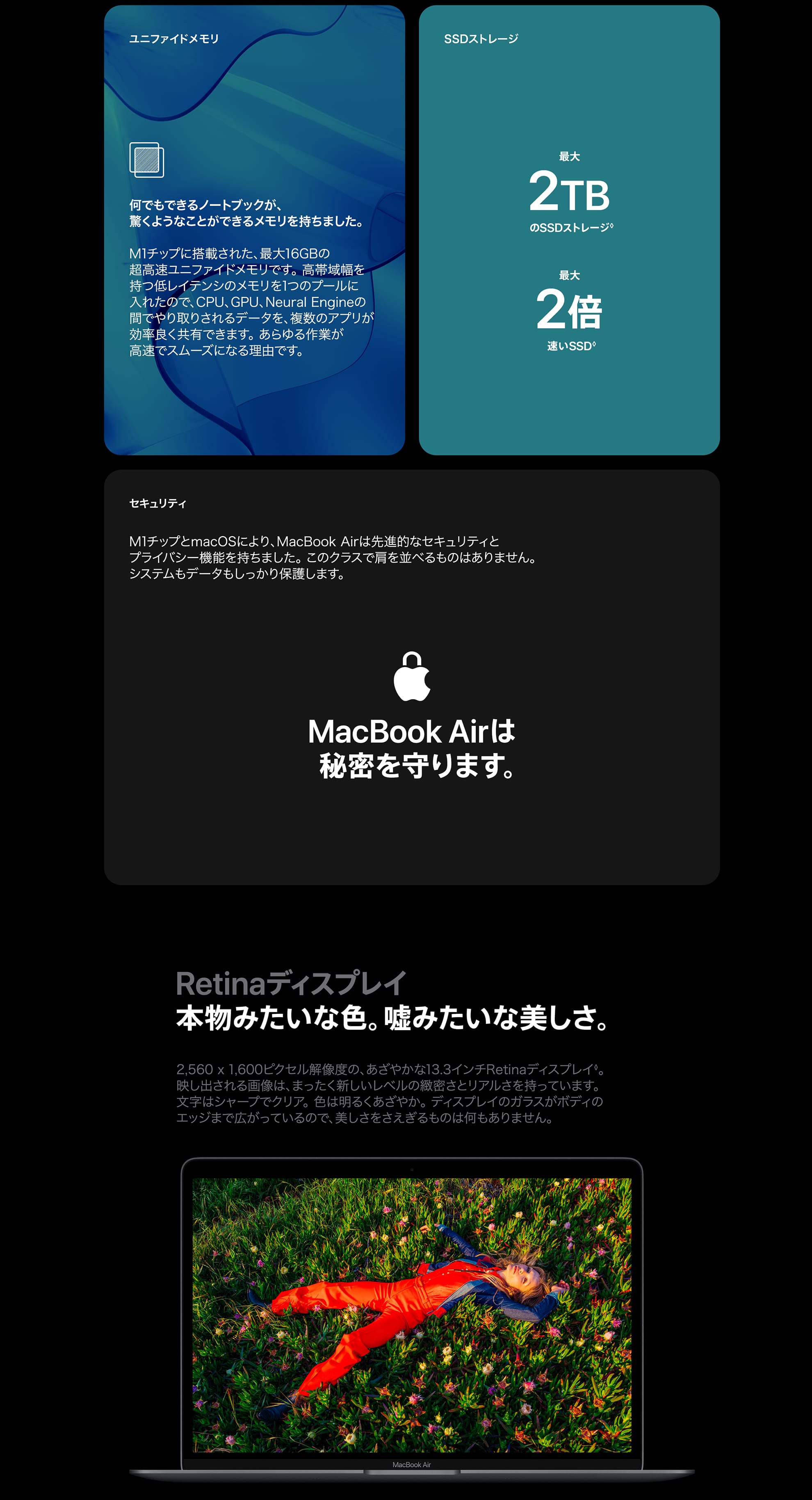 MacBook Air M1チップ