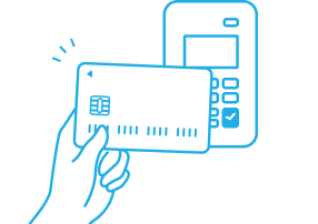 クレジットカードまたは電子マネーの決済