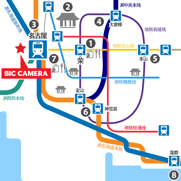 名古屋地铁线路图图片