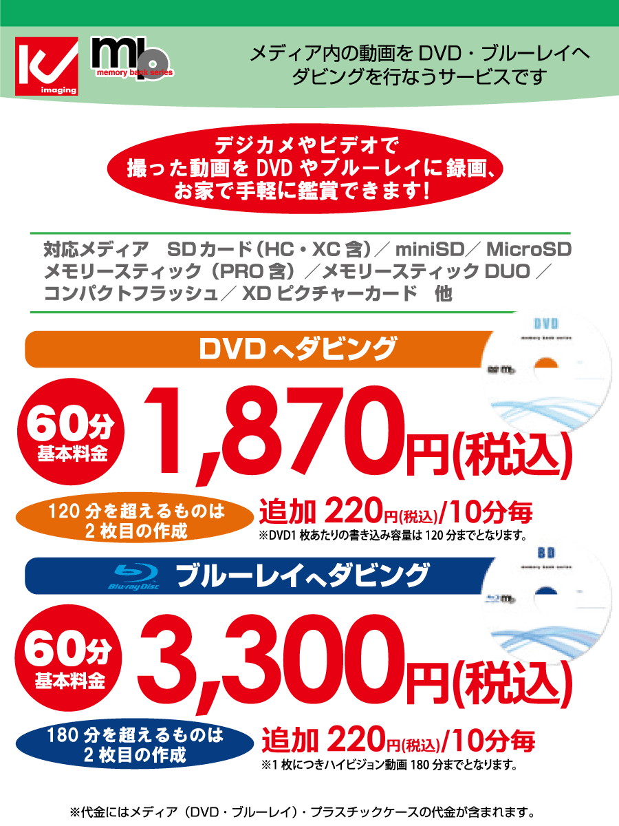 ダビングサービス ビックカメラの写真サービス