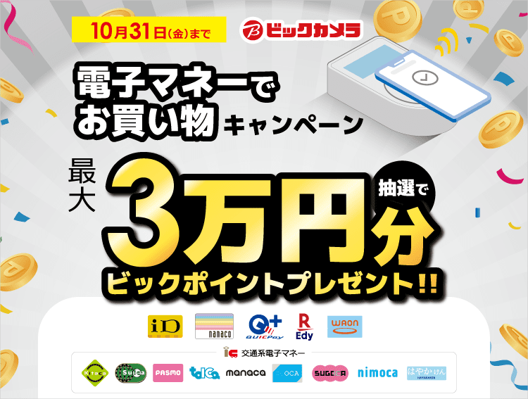 電子マネーでお買い物キャンペーン