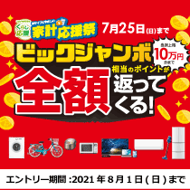 ビックジャンボ!最大全額ポイントバック!
