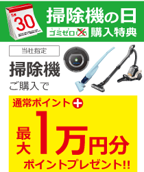 掃除機の日<530(ゴミゼロ)>購入特典
