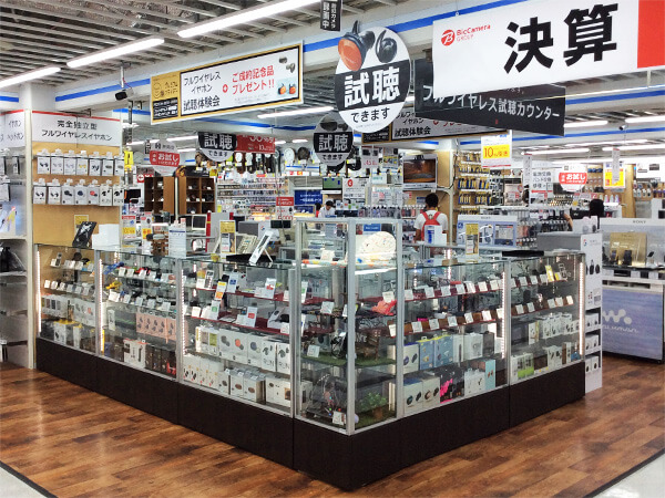 フルワイヤレスイヤホンご案内カウンター続々オープン!