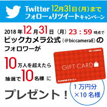 twitter フォロー&RTキャンペーン
