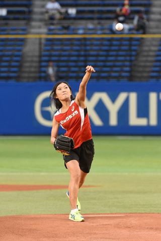 岡田久美子選手のレース写真