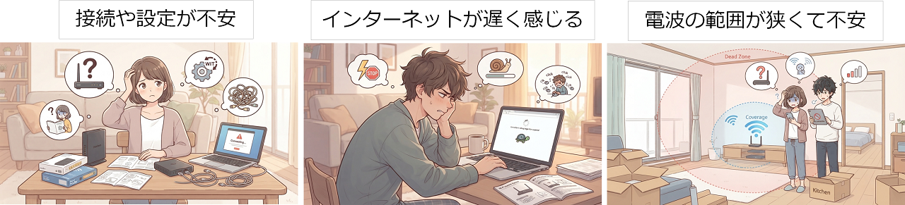 ルーターに関する不安